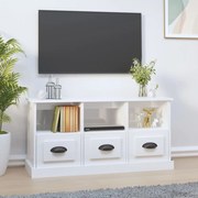 Móvel p/ TV 100x35x50 cm derivados de madeira branco brilhante