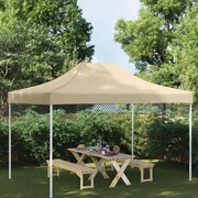 vidaXL Teto para tenda de festas 4x3 m 270 g/m² bege