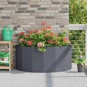vidaXL Floreira Antracite 120 x 60 x 50 cm Aço