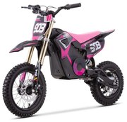 Mini moto elétrica para crianças MINICROSS 1100W Roan 903 motor eléctrico Brush 12/10" Rosa