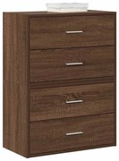 vidaXL Armários c/ 2 gavetas 2 pcs 60x31x40cm derivados madeira