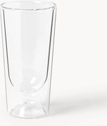 Copos altos artesanais em vidro borossilicato Marcus, conjunto de 4