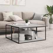 vidaXL Prateleiras de parede 4pcs derivados de madeira cinzento sonoma