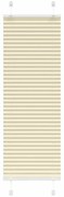 vidaXL Creme Plissada Cega 45x150 cm Largura Tecido 44,4 cm Poliéster