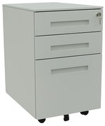 Bloco 3 Gavetas Antalya Cinza – Riva Office