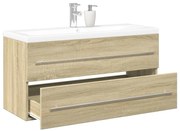 vidaXL 2 pcs conj. móveis casa banho derivados madeira carvalho sonoma