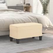 vidaXL Banco 70x35x41 cm tecido cor creme