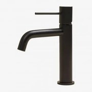 Torneira De Lavatório Em Latão Orveta Preto Mate & ↑20 Cm - Sklum