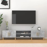 vidaXL Móvel de TV 180x31,5x40 cm derivados de madeira cinza cimento