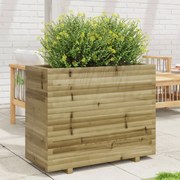 Vaso/floreira de jardim 90x40x72,5 cm madeira pinho impregnada
