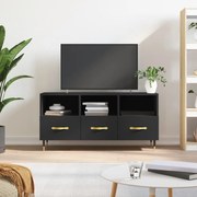 vidaXL Móvel de TV 102x36x50 cm derivados de madeira preto