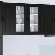 vidaXL Armário de Cozinha Kalmar Preto 40 x 31 x 80 cm