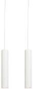 Conjunto de 2 Pendentes de Design Branco - Tuba Small Design,Industrial,Moderno