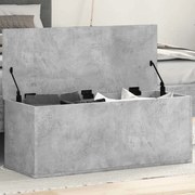 vidaXL Caixa de arrumação 90x35x35 cm derivados madeira cinza cimento