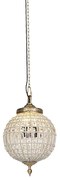 Candeeiro de suspensão Art Deco cristal com dourado 35 cm - Kasbah Clássico / Antigo,Art Deco