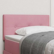 Cabeceira vidaXL Botões Almofadados Rosa 80 cm Veludo