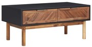 vidaXL Mesa de centro 90x50x40 cm madeira de acácia maciça e MDF