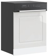 vidaXL Painel máquina lavar louça Kalmar 60x1,5x67 cm branco brilhante