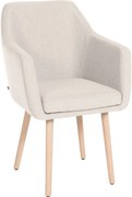 Cadeira Jantar Utrecht Tecido creme