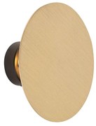 Candeeiro de parede design redondo dourado - Pulley