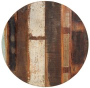 vidaXL Tampo de mesa redondo 70 cm 15-16 mm madeira recuperada maciça