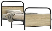 vidaXL Estrutura cama s/ colchão derivados de madeira carvalho sonoma