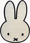 Tapete para crianças artesanal com forma de coelho Miffy