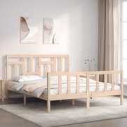 vidaXL Cama sem colchão 160x200 cm madeira de pinho maciça