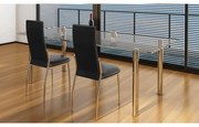 vidaXL Cadeiras de jantar 2 pcs couro artificial preto