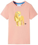 T-shirt de criança laranja-claro 116