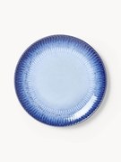 Pratos de jantar artesanais com vidrado reativo Vinci, conjunto de 4