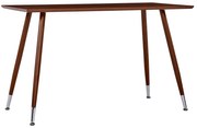 vidaXL Mesa de jantar 120x60x74 cm MDF castanho