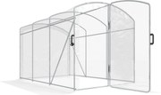 Outsunny Estufa túnel, acessível, filme transparente, estrutura de aço galvanizado, 3 x 2 x 2m | Aosom Portugal