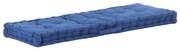 Almofadão p/ móveis de paletes algodão 120x40x7 cm azul-claro