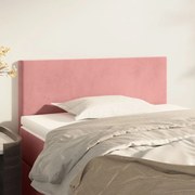 Cabeceira de cama veludo 90x5x78/88 cm rosa