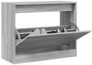 Sapateira 80x34x63 cm derivados de madeira cinzento sonoma