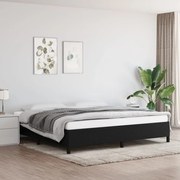 vidaXL Estrutura de cama sem colchão 200x200 cm tecido preto