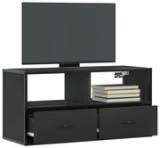 vidaXL Móvel para TV 80x31x39,5 cm derivados de madeira/metal preto