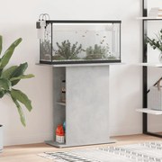 vidaXL Suporte aquário 75x36x72,5 cm deriv. de madeira cinza cimento
