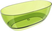 Mexen Pure banheira independente transparente lima 170 x 80 cm, ralo cromado - 58071708012