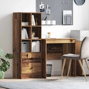 vidaXL Mesa com Armazenamento 2 pcs Madeira Antiga 70 x 50 x 76 cm
