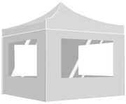 vidaXL Tenda dobrável profissional com paredes alumínio 3x3m branco