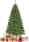 Árvore de Natal artificial de PVC articulada e sem iluminação - 2,2 m