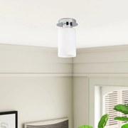 Candeeiro de Parede Balcova – Prateado – Diâmetro 12 cm, Altura 19 cm