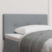 vidaXL Cabeceira Botão Estofada Cinza Claro 80 cm Tecido