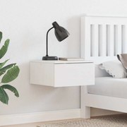 vidaXL Mesa de Cabeceira Montada na Parede Branco 37 x 35 x 18,5 cm