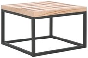 vidaXL Mesa de centro 50x50x33,5 cm madeira maciça