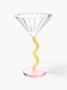 Copos de cocktail em vidro de borosilicato Curve, conjunto de 2
