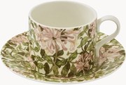 Chávena de chá e pires em porcelana Honeysuckle