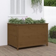 vidaXL Canteiro elevado jardim 119,5x82,5x78 pinho maciço castanho-mel